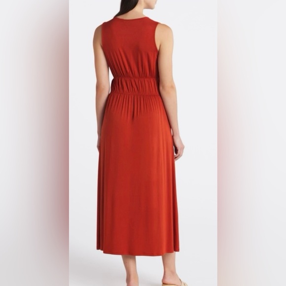 NWT 41 HAWTHORNE Cinched Waist MIDI/MAXI DRESS - Picture 2 of 13